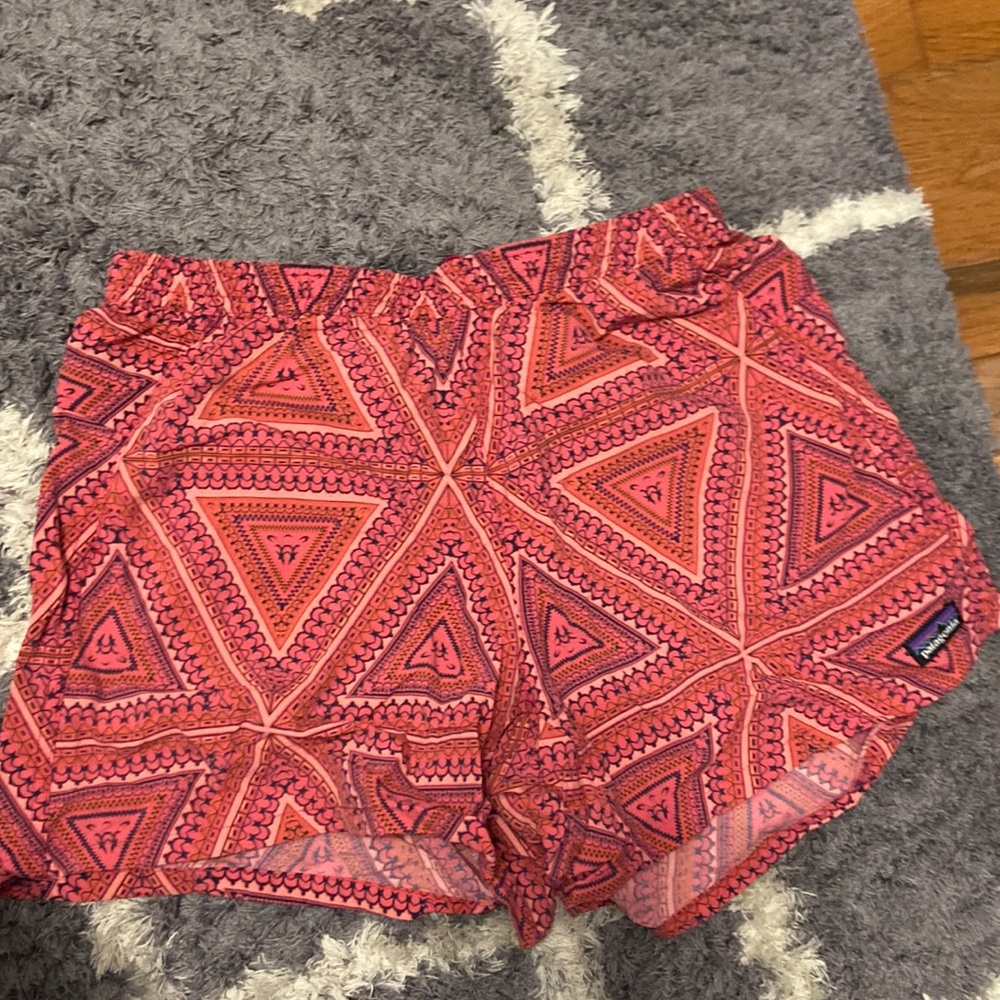 Patagonia pink patterned shorts